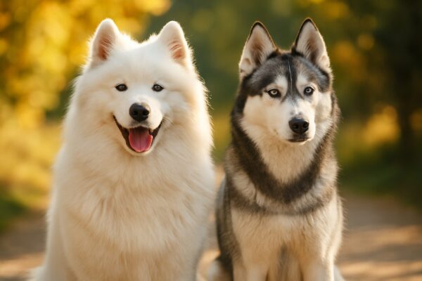 サモエドとシベリアンハスキーの違いは何ですか?