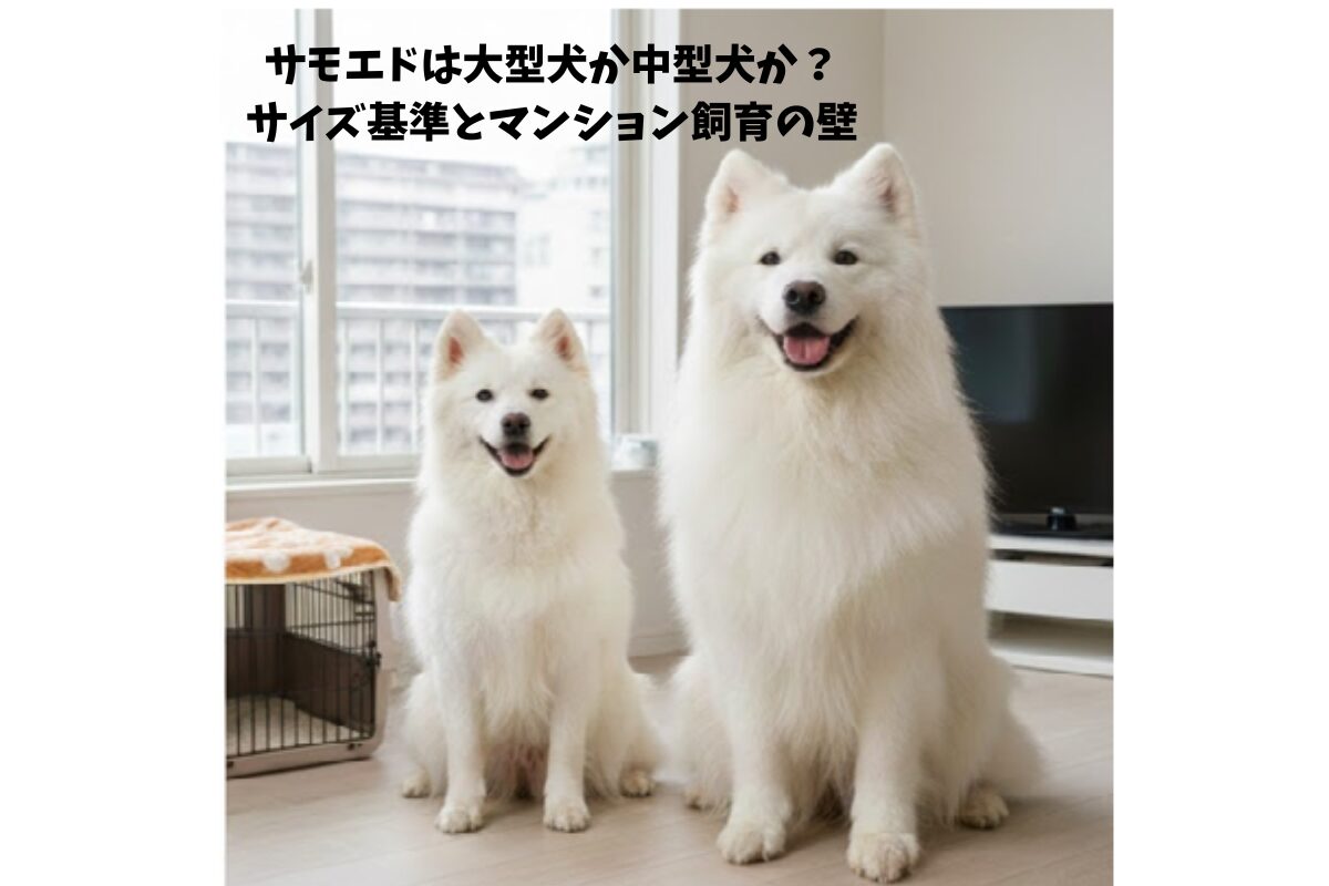 サモエドは大型犬か中型犬か?サイズ基準とマンション飼育の壁